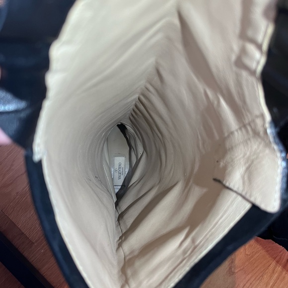 VALINTINO SUEDE RUFFLE OVER THE KNEE BOOT - Picture 15 of 16